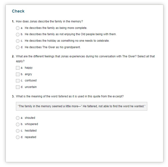 quick check online assessment