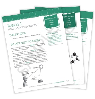 Interior sample pages of Measuring Up Science Level D