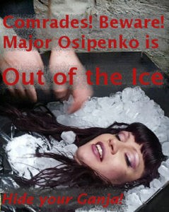 Image of Svetlana in the ice coffin.